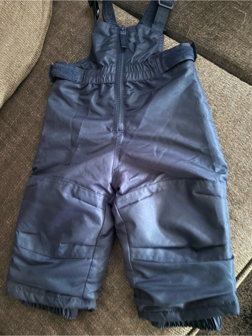 Kids Navy Snow Overalls with Adjustable Straps